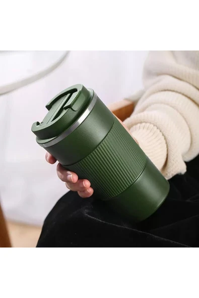 Profesyonel 304 Paslanmaz Çelik Sıcak ve Soğuk Çay Kahve Termosu Paslanmaz Çelik 350ml MTR350-X - 4