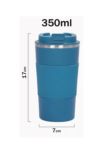 Profesyonel 304 Paslanmaz Çelik Sıcak ve Soğuk Çay Kahve Termosu Paslanmaz Çelik 350ml MTR350-X - 4