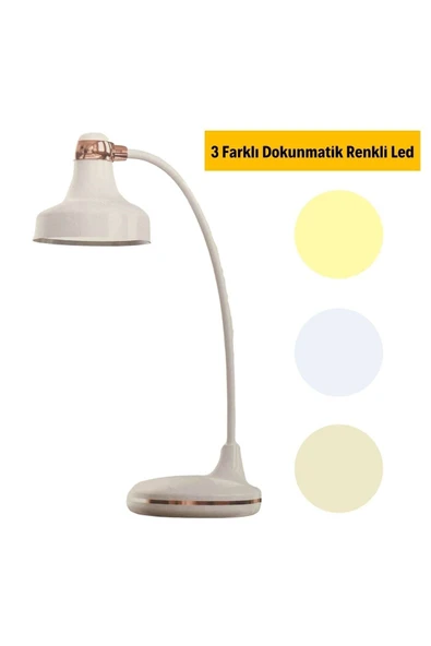 40cm Şarjlı Masa Lambası Felexible Boyun Tasarımı Oturma Odası Başucu Lambası Restoran Bar Işık 1979 - 6