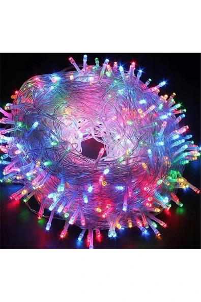 50 Metre Rgb Noel Yılbaşı Ağacı Işığı Led Ampül Çam Ağacı Balkon Merdiven Balkon Oda Kullanıma Uygun - 3