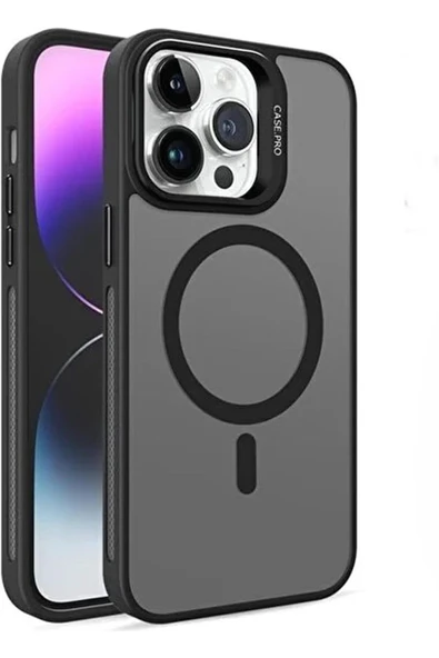 iPhone 14 Plus ile Uyumlu Kamera Lens Aparatlı Stand Olabilen Magsafe ile uyumlu  Magnetic