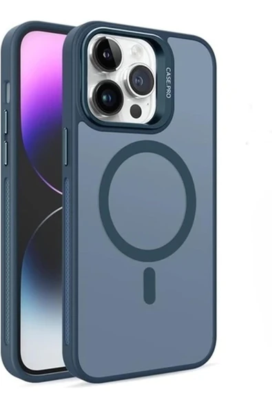 iPhone 15 ile Uyumlu Kamera Lens Aparatlı Stand Olabilen Magsafe ile uyumlu  Magnetic