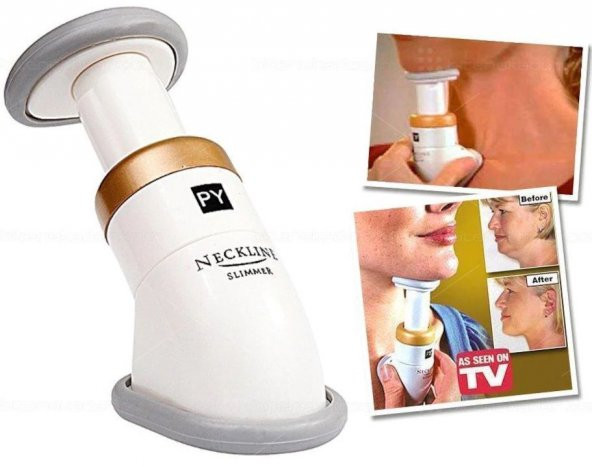 Neckline Slimmer Gıdık Giderici Gıdı Eritme Çene Altı Masaj Aleti Boyun Egzersizi Pratik Kullanım - 2