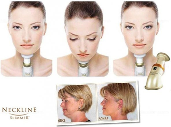 Neckline Slimmer Gıdık Giderici Gıdı Eritme Çene Altı Masaj Aleti Boyun Egzersizi Pratik Kullanım - 3