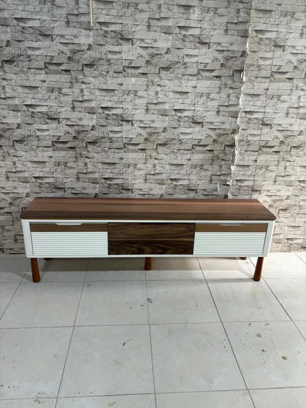 NİVEMESHOME ESTA CEVİZ-KREM TV SEHPASI