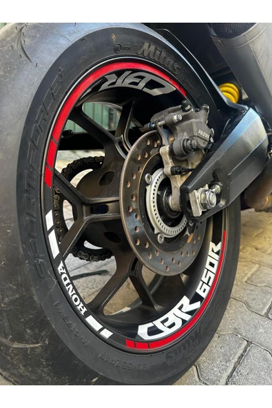 Ftmoto  Honda Cbr 650r Jant Içi Yazı&jant Şerit Sticker Model
