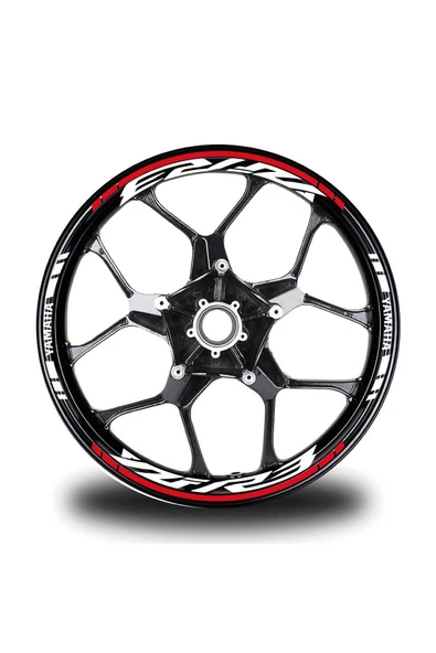 Ftmoto  Kırmızı Yamaha YZF R3 Takım Jant Sticker Etiket