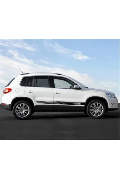 Ftmoto  Volkswagen Tiguan Yan Kapı Şerit Sticker Etiket Modeli