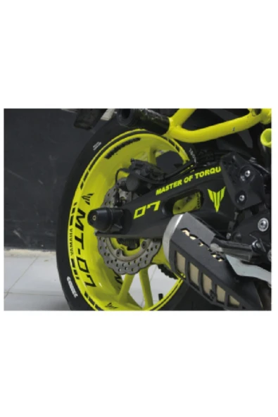 Ftmoto  Yamaha Mt-07 Siyah Jant Şerit Stıcker Modeli