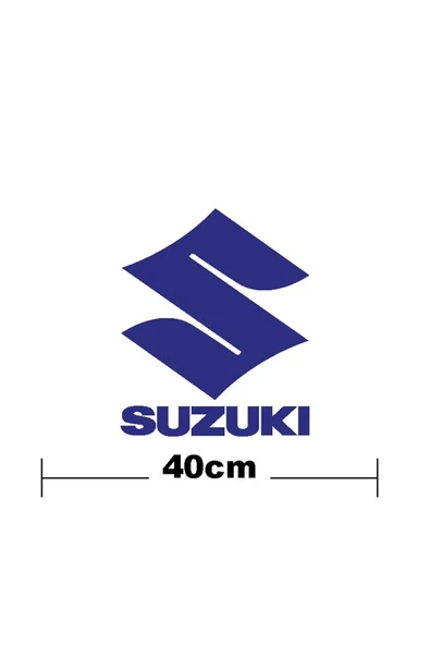 Ftmoto  Suzuki Yazı Ve S  Logo Yazı Sticker Etiket Tek Renk
