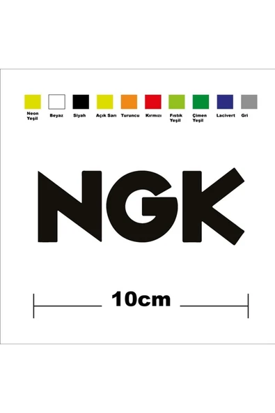 Ftmoto  Ngk Sponsor Marka Tek Renk Sticker Etiket