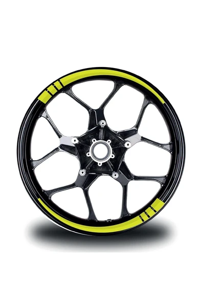 Ftmoto  Neon Iç Dış Jant Sticker Etiket Modeli Ince