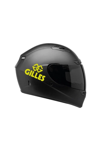 Ftmoto  Tek Renk Gilles (gilles Helmet Stickers) Kask Sticker Etiket Modeli