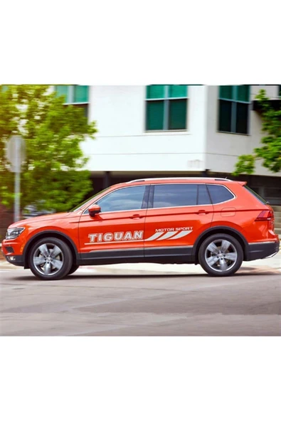Ftmoto  Volkswagen Tiguan Yan Kapı Sticker Etiket Modeli