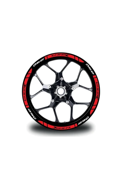 Ftmoto  Bajaj Dominar 250 Dış Jant Şeridi Motosiklet Sticker Etiket Modeli
