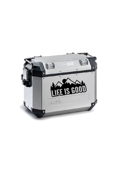 Ftmoto  Life Is Good Desenli Motosiklet Çanta Sticker Etiket Modeli