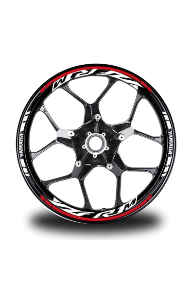 Ftmoto  Kırmızı Yamaha R1M Jant Sticker Etiket