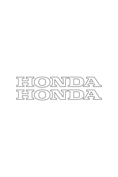 Ftmoto  27 Cm Honda Yazılı Mini Sticker Etiket Modeli