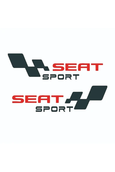 Ftmoto  Seat Sport Yazılı Sticker Etiket Modeli