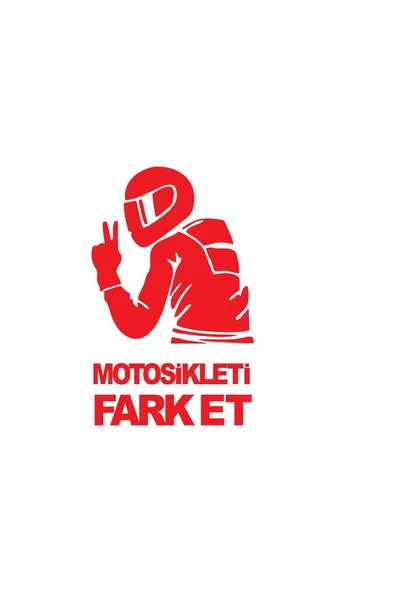 Ftmoto  Motosikleti Farket Mini Sticker Etiket Modeli