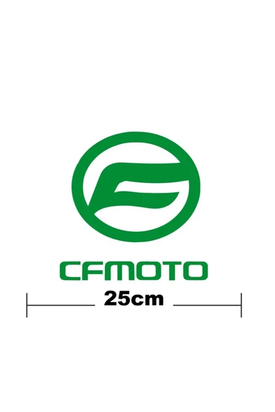 Ftmoto  Cf Moto Logo Yazı Sticker Etiket Tek Renk