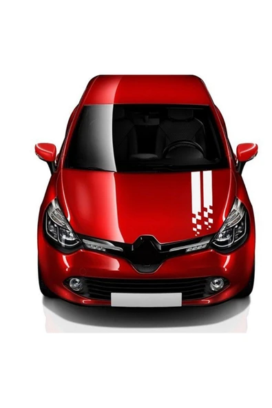 Ftmoto  Ön Kaput Şerit Çizgi Sticker Etiket Modeli