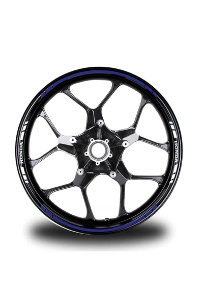 Ftmoto  Yazısız Uzun  Honda Yazılı Kısa Kesikli 16 Lı Çift Renk Jant Sticker Etiket