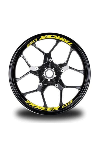 Ftmoto  Tracer-09 Yazılı 8Li Jant İçi Yazı Sticker Etiket