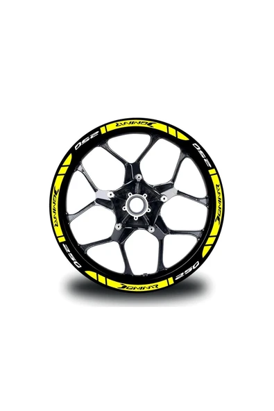 Ftmoto  Bajaj Dominar 250 Dış Jant Şeridi Motosiklet Sticker Etiket Modeli
