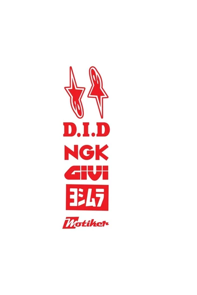 Ftmoto  Sponsor Marka Logolar Sticker Etiket Modeli