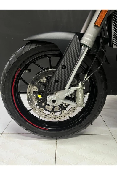 Ftmoto  Ducati Multistrada Ön Çamurluk Karbon Sticker Etiket Modeli