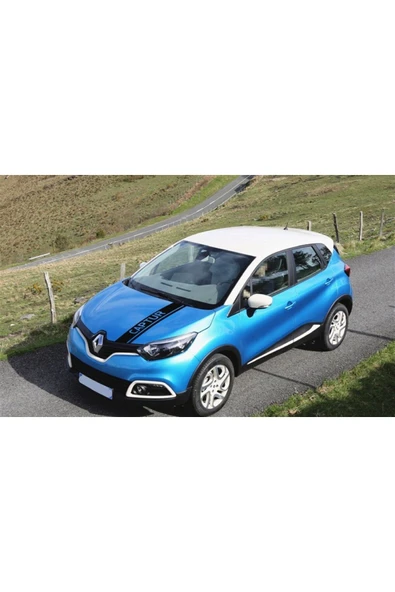Ftmoto  Renault Captur Ön Kaput Şerit Sticker Etiket Modeli