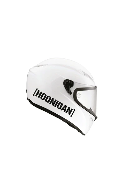 Ftmoto  Tek Renk Hoonigan (hoonigan Helmet Stickers) Kask Sticker Etiket Modeli