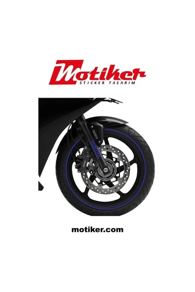 Ftmoto  Yzf Yazılı Sarı Takım Jant Sticker Modeli