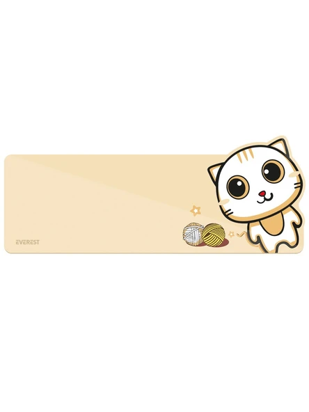 Everest KM-6283 CATTY Renkli Tuşlu Sarı Kablosuz Q Multimedia Klavye + Mouse + Pad Set - 5