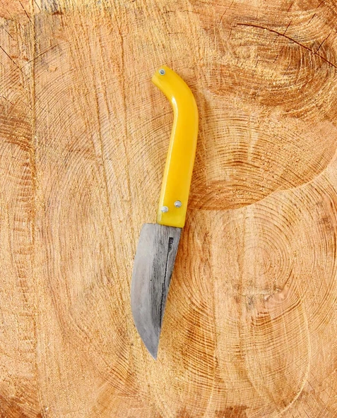 Tapan Av & Çoban Bıçağı 23 cm Kara Çelik Sarı - 2