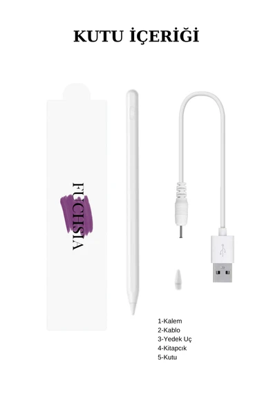 iPad A16 Cip 11 Nesil 2025 Uyumlu Avuç İçi Algılamayan Eğimle Çizim Kalınlığı Değişen Stylus Kalem - 7