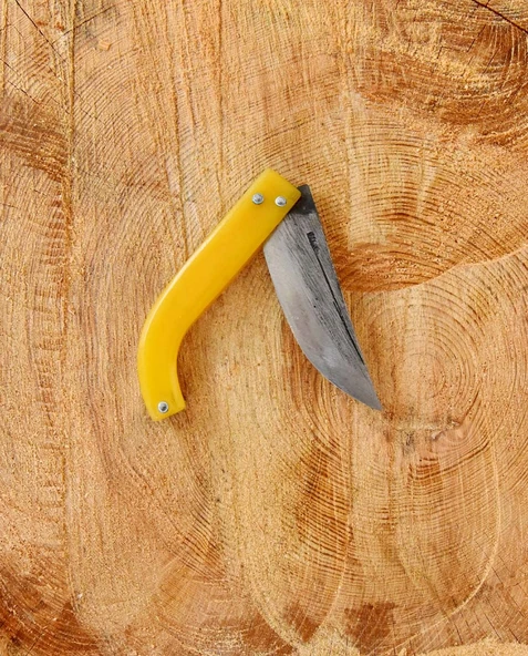 Tapan Av & Çoban Bıçağı 23 cm Kara Çelik Sarı - 3