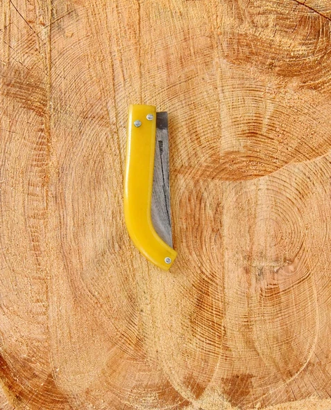 Tapan Av & Çoban Bıçağı 23 cm Kara Çelik Sarı - 4