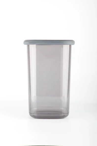 HOMENIVA 12'li Set Kare Erzak Saklama Kabı - Orta Boy 1,3 Litre - Antrasit - 6