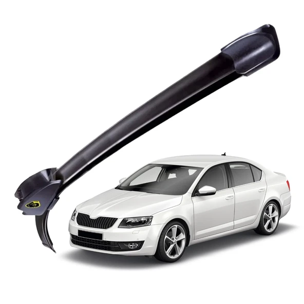 Mega Oto Market RBW Otomobil Sileceği Muz Silecek Takımı 24/19 inch 60/48 cm Audi A3 - Skoda Octavia 2 - Volkswagen Caddy 3 - Jetta 3 ile uyumlu
