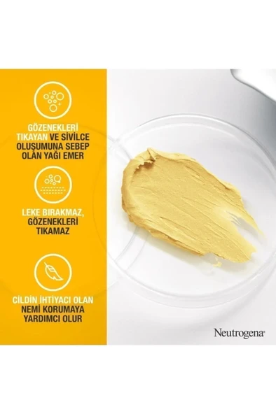 Neutrogena Soothing Clear Zerdeçallı Yüz Maskesi - Resim 2
