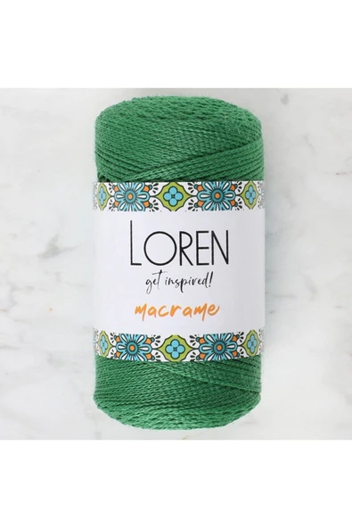 KUZGUN ONLİNE SHOP Loren Macrame Yeşil El Örgü İpi - RM 0172 - 34348