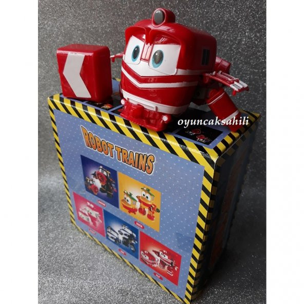 ROBOT TREN ALF KIRMIZI OYUNCAK DÖNÜŞEBİLEN TREN SELLY TRAINS - 4