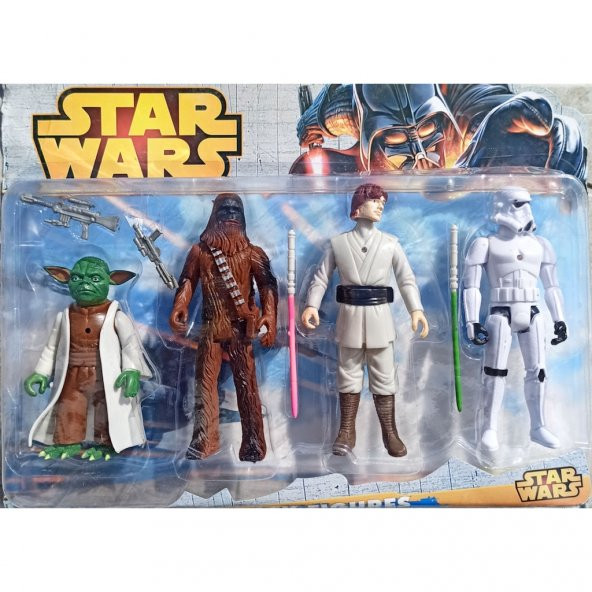 Starwars 4 lü Işıklı Figür Star Wars Oyuncakları