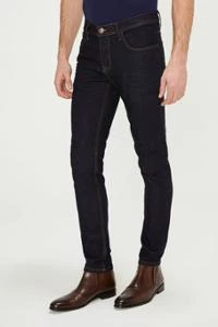 Erkek Slim Fit Boru Paça Rahat Likralı Kot Pantolon - 11