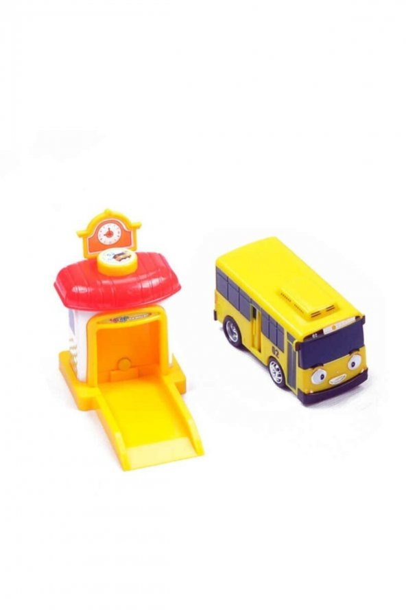 4 Lü Set Tayo Otobüs Ve Garaj Seti Tayo Oyuncakları Tayo Otobüs Garajı - 3