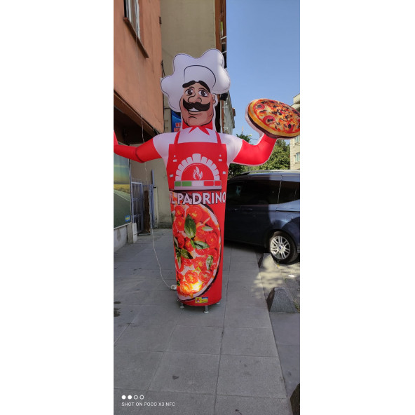Kişiye Özel Pizzacı Gel Gel Balon 3 metre