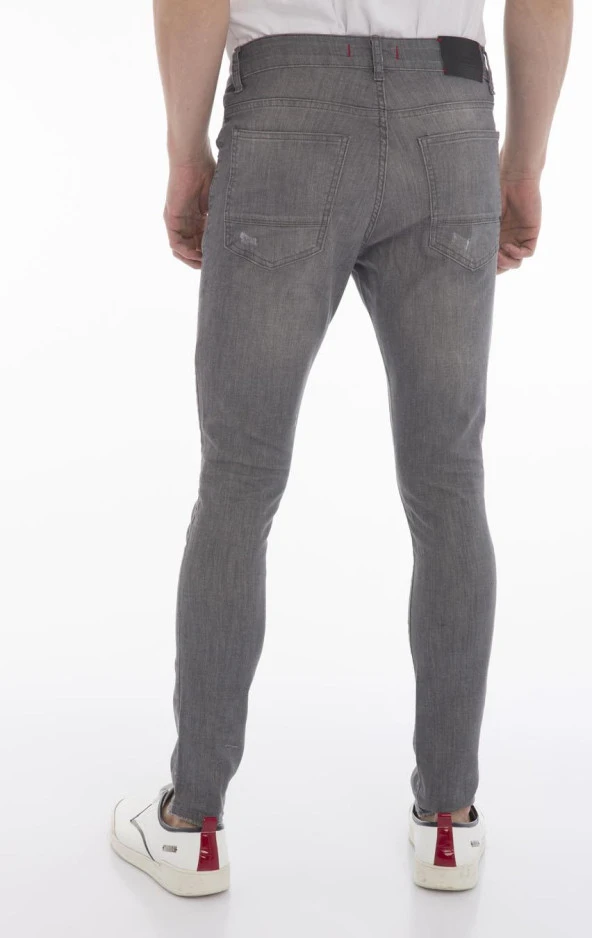 Dizi Sökük Erkek Kot Pantolon - 8