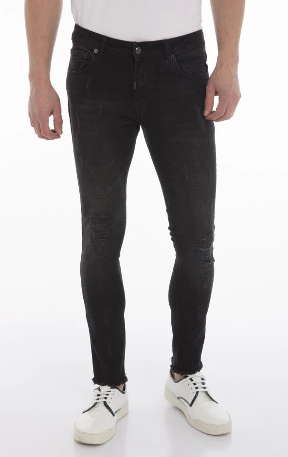 Dizi Sökük Erkek Kot Pantolon - 12